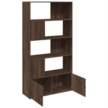  Bookcase Brown Oak 100x36x189 cm Engineered Wood