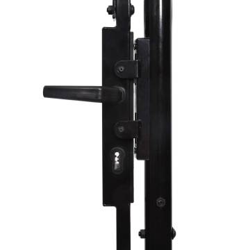  Garden Gate Steel 2x4 m Black