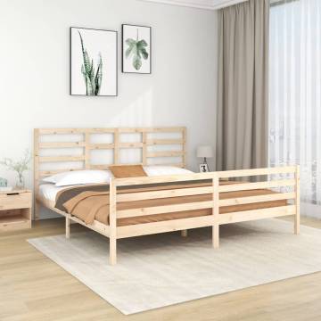 Bed Frame Solid Wood 200x200 cm