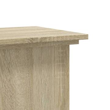  Plant Stand Sonoma Oak 33x33x80 cm Engineered Wood