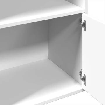  Bookcase White 100x36x189 cm Engineered Wood