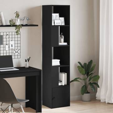  Bookcase Black 40x36x189 cm Engineered Wood