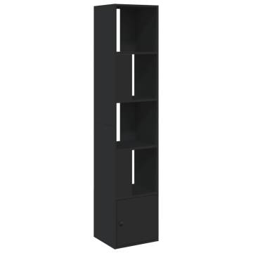  Bookcase Black 40x36x189 cm Engineered Wood