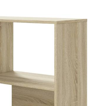  Corner Bookcase 4-Tier Sonoma Oak 85x85x140 cm Engineered Wood