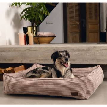 Designed by Lotte Dog Basket Ribbed Pink 65x60x20 cm