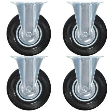  Fixed Casters 4 pcs 125 mm