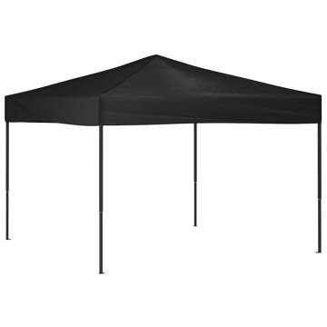  Folding Party Tent Black 3x3 m