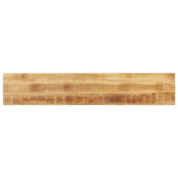  Table Top 140x30x3.8 cm Rectangular Solid Wood Rough Mango