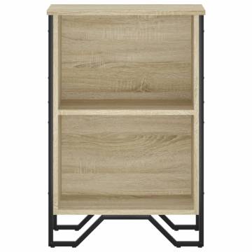  Bookcase Sonoma Oak 50x31x74.5 cm Engineered Wood