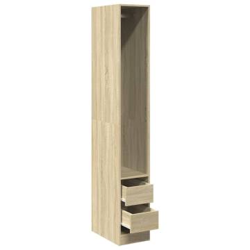  Wardrobe Sonoma Oak 30x50x200 cm Engineered Wood