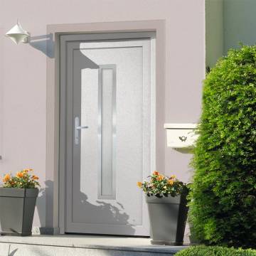  Front Door White 98x200 cm PVC