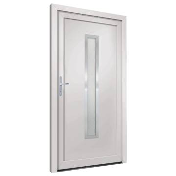  Front Door White 98x200 cm PVC