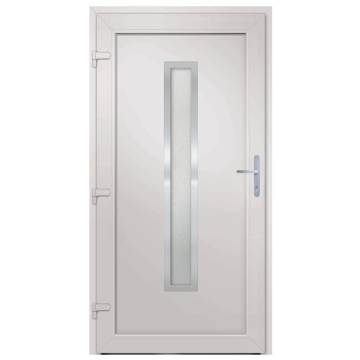  Front Door White 98x200 cm PVC