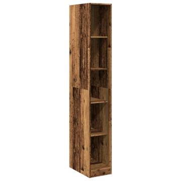  Wardrobe Old Wood 30x50x200 cm Engineered Wood