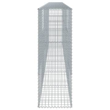  Gabion Basket with Cover 600x50x150 cm Galvanised Iron