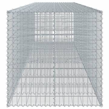  Gabion Basket with Cover 550x100x100 cm Galvanised Iron