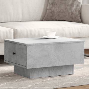  Coffee Table Concrete Grey 60x45x31 cm Engineered Wood