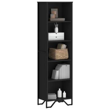  Bookcase Black 50x31x169 cm Engineered Wood