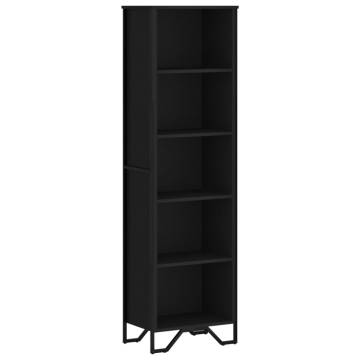  Bookcase Black 50x31x169 cm Engineered Wood