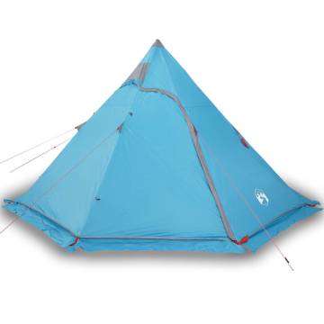  Camping Tent Tipi 5-Person Blue Waterproof