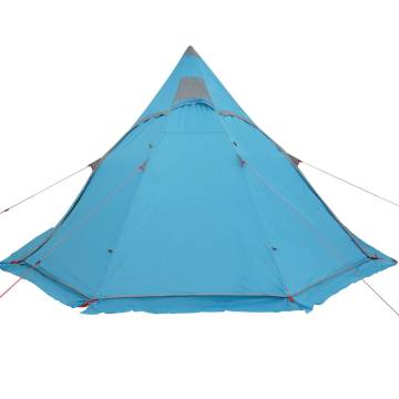  Camping Tent Tipi 5-Person Blue Waterproof