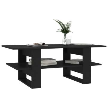  Coffee Table Black 110x55x42 cm Engineered Wood