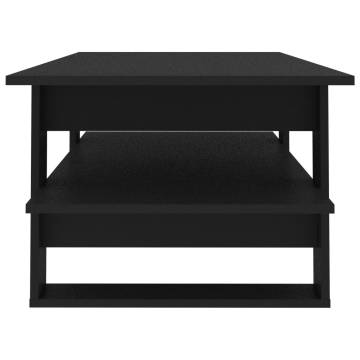  Coffee Table Black 110x55x42 cm Engineered Wood