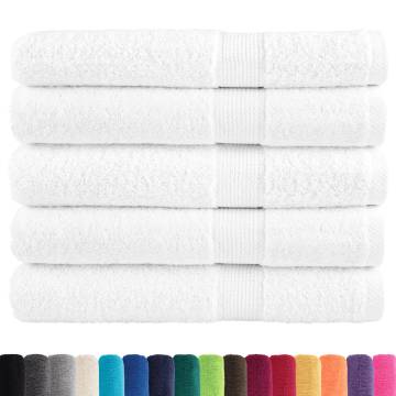  Premium Sauna Towels SOLUND 25pcs White 80x200cm 600gsm