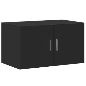  Storage Cabinet Black 70x42.5x225 cm Engineered Wood