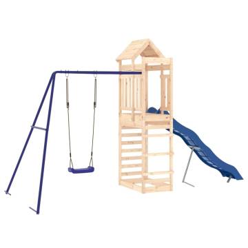 Outdoor Playset Solid Wood Pine