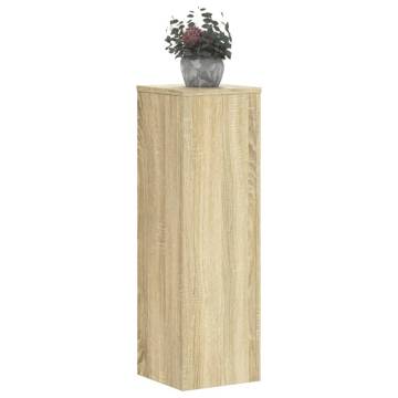  Plant Stand 2pcs Sonoma Oak 25x25x80 cm Engineered Wood