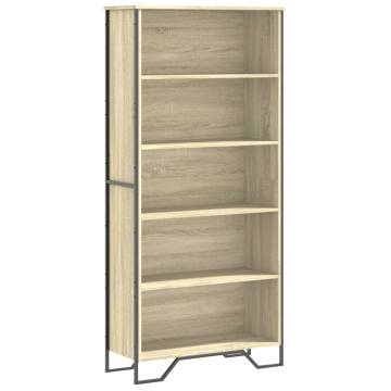  Book Cabinet Sonoma Oak 80x31x169 cm Engineered wood