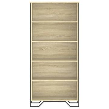  Book Cabinet Sonoma Oak 80x31x169 cm Engineered wood