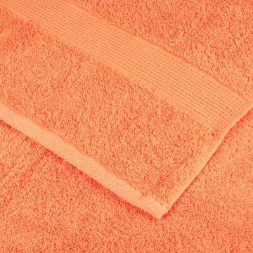  Premium Sauna Towels SOLUND 2 pcs Orange 80x200 cm 600 gsm