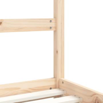 Kids Bed Frame 2x(90x190) cm Solid Wood Pine