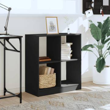  Bookcase Black 68.5x32x75 cm Engineered Wood