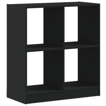  Bookcase Black 68.5x32x75 cm Engineered Wood