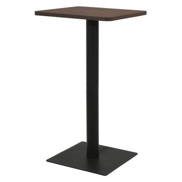  Bistro Table Dark Ash 50x50x107 cm