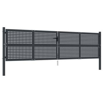  Garden Gate Anthracite 400x125 cm Steel