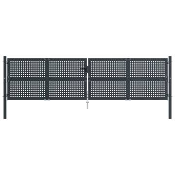  Garden Gate Anthracite 400x125 cm Steel