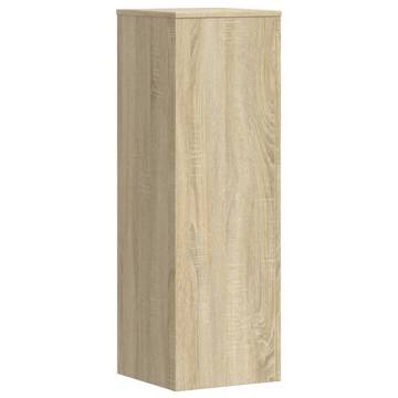  Plant Stands 2 pcs Sonoma Oak 33x33x100 cm Engineered Wood