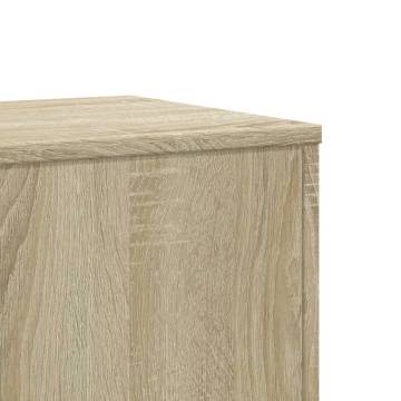  Plant Stands 2 pcs Sonoma Oak 33x33x100 cm Engineered Wood