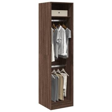  Wardrobe Brown Oak 50x50x200 cm Engineered Wood