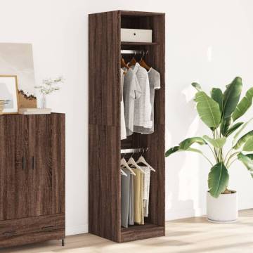  Wardrobe Brown Oak 50x50x200 cm Engineered Wood