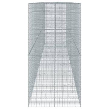  Gabion Basket with Cover 850x100x200 cm Galvanised Iron