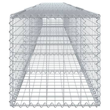  Gabion Basket with Cover 700x50x50 cm Galvanised Iron