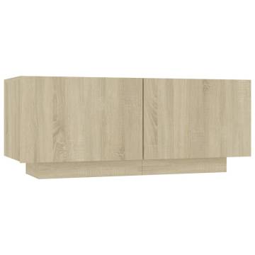 TV Cabinet Sonoma Oak 100x35x40 cm Engineered Wood