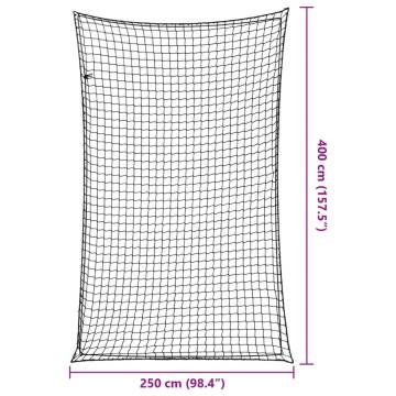  Trailer Net with Elastic Rope Black 4x2.5 m PP