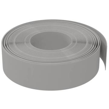 Garden Edgings 2 pcs Grey 10 m 15 cm Polyethylene