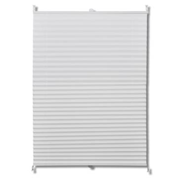 Plisse Blind 50x100cm White Pleated Blind